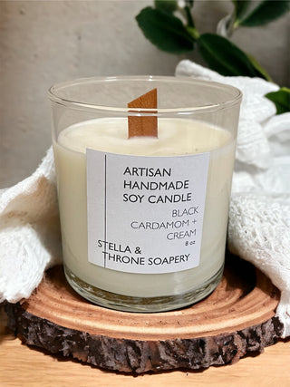 Soy Candle: Black Cardamom + Cream