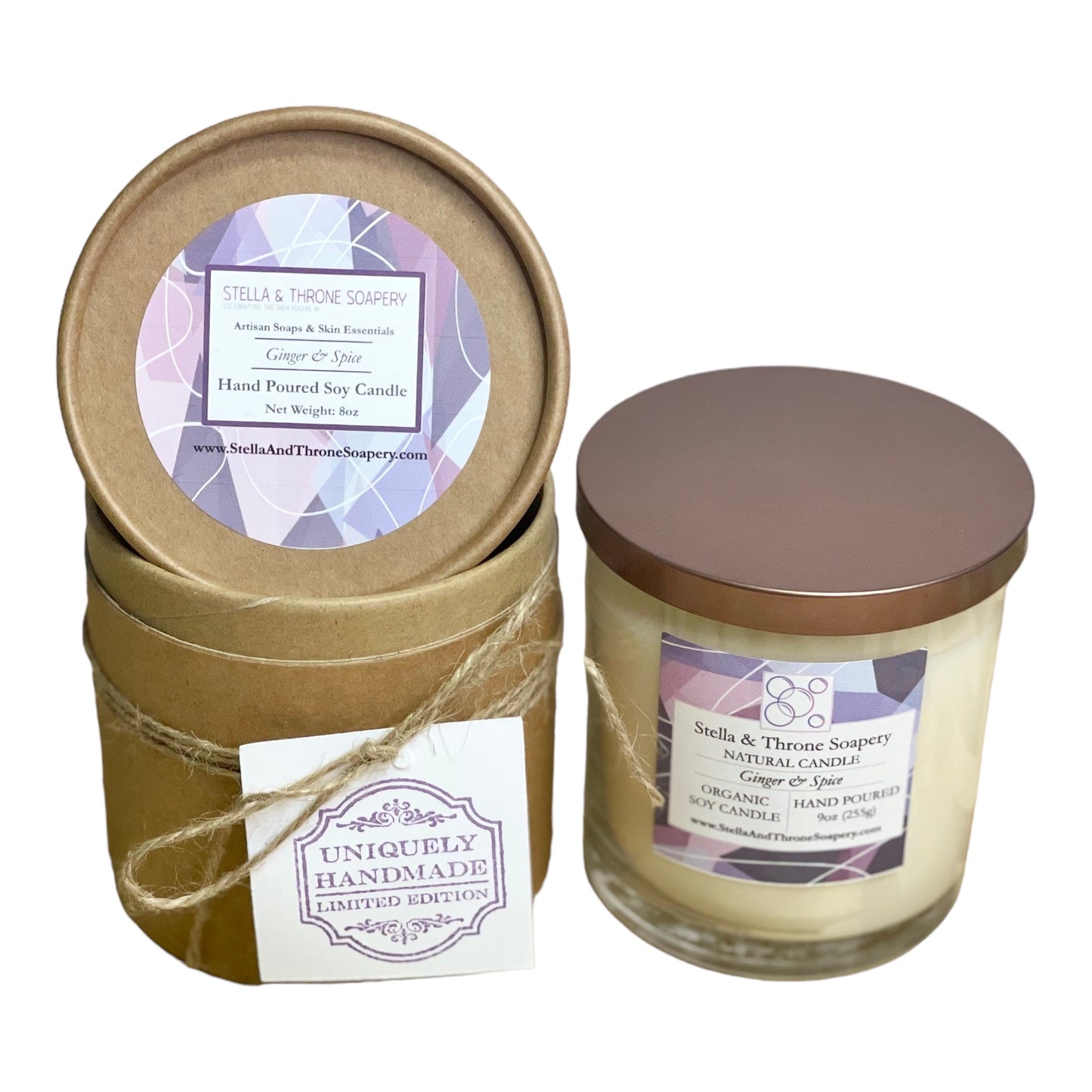 Soy Candle: Ginger & Spice
