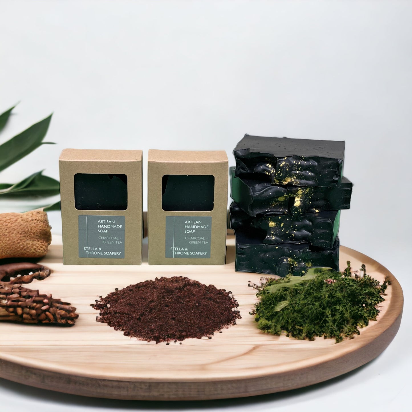Artisan Soap Bar: Charcoal + Green Tea